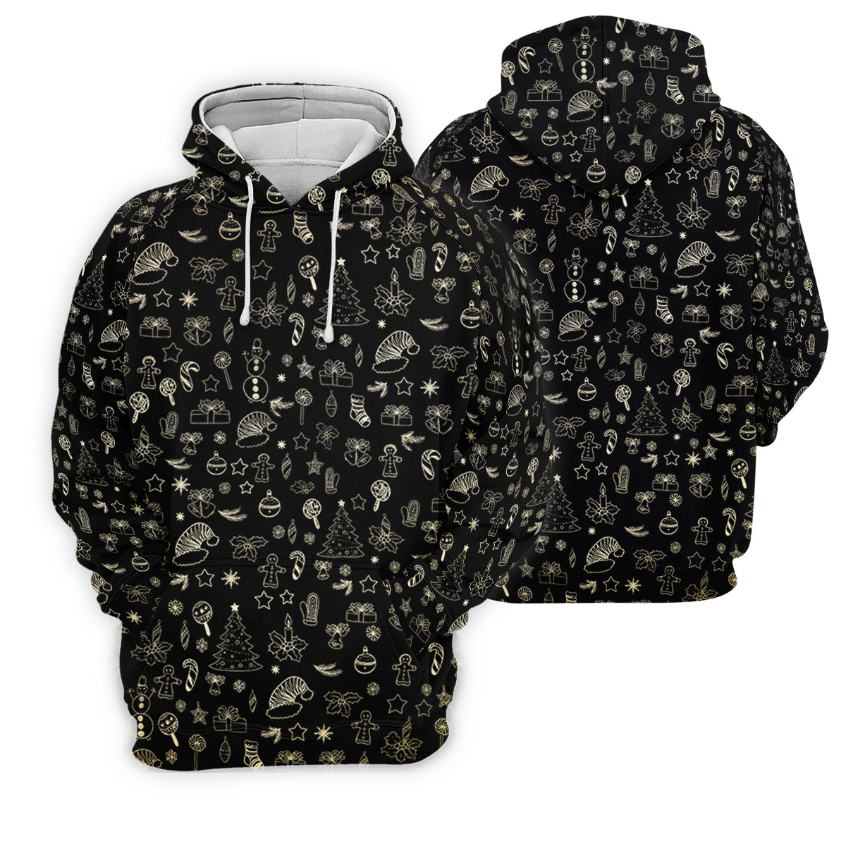 Festive Christmas Golden Pattern Women Golf Top, Christmas Golf Shirt, Ladies Golf Tops