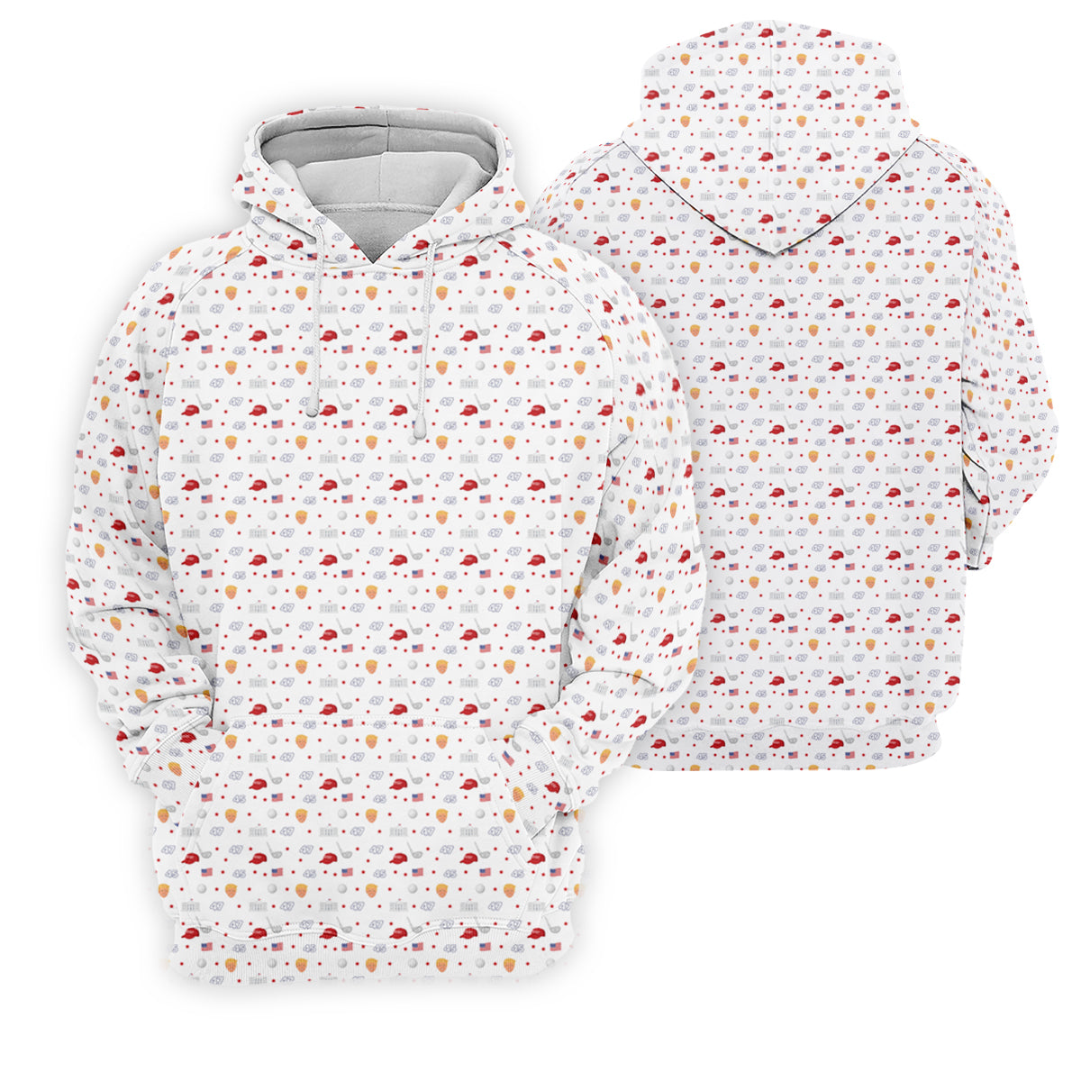 45 47 US Flag Pattern White Golf Shirt, Funny Golf Shirt, Women's Golf Tops, Ladies Golf Shirts