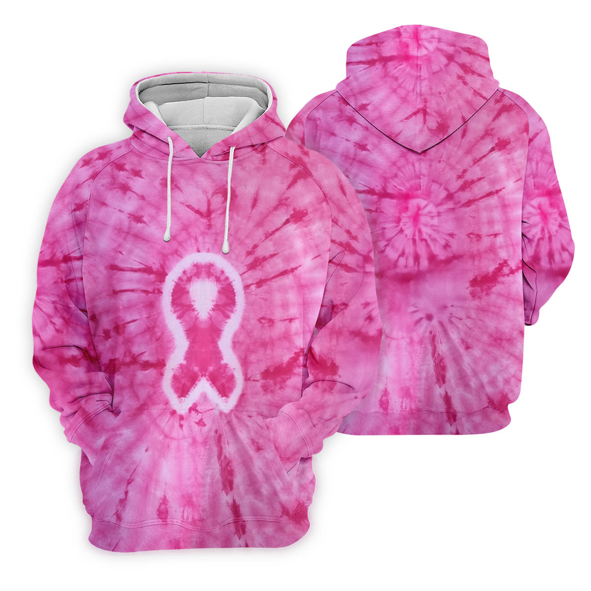 Breast Cancer Pink Tie Dye Womens Golf Shirt, Breast Cancer Awareness Shirt, Womens Golf Tops