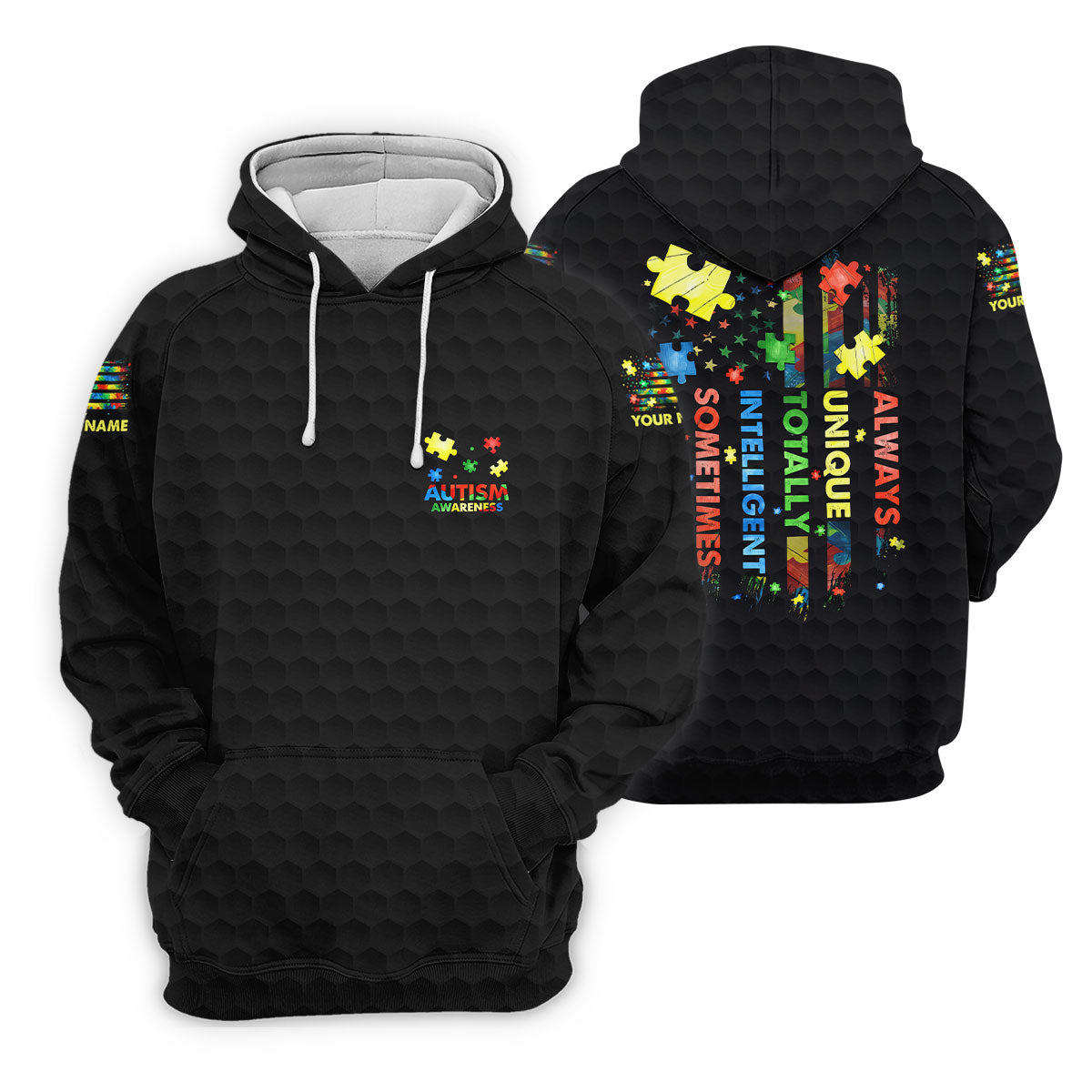 Autism Awareness Always Unique Totally Intelligent Sometimes Mysterious Golf Shirt For Women, Ladies Golf Shirts