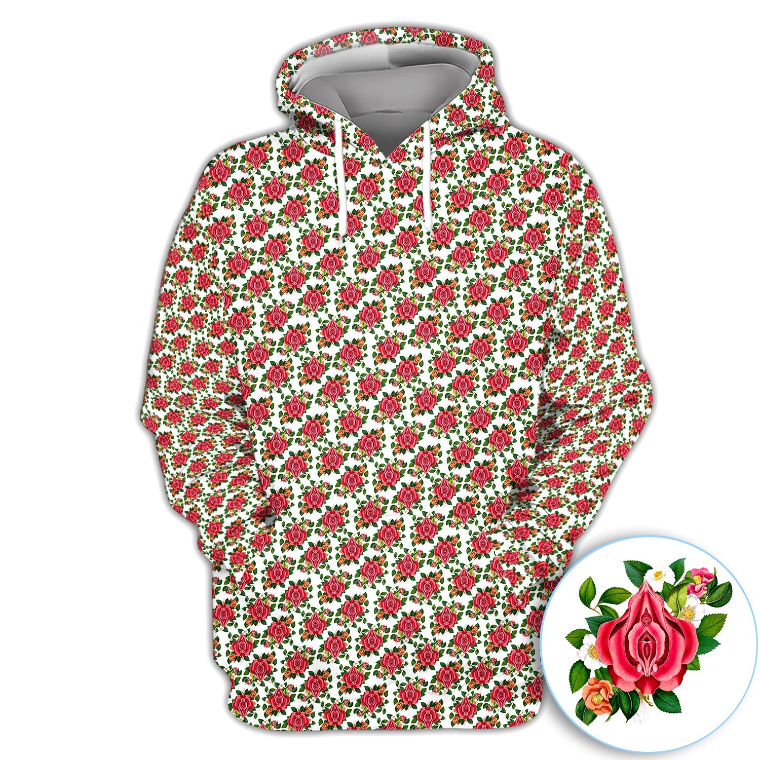 Vintage Rose Floral Golf Pattern Shirt, Romantic Rose Aesthetic Golf Shirt For Women, Flower Lover Gift