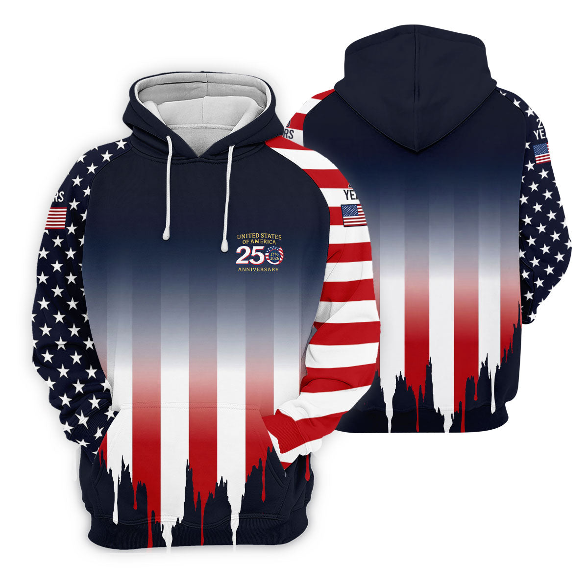 USA 250 Anniversary American Flag Golf Shirt, Patriotic 4th Of July Golf Shirt For Women