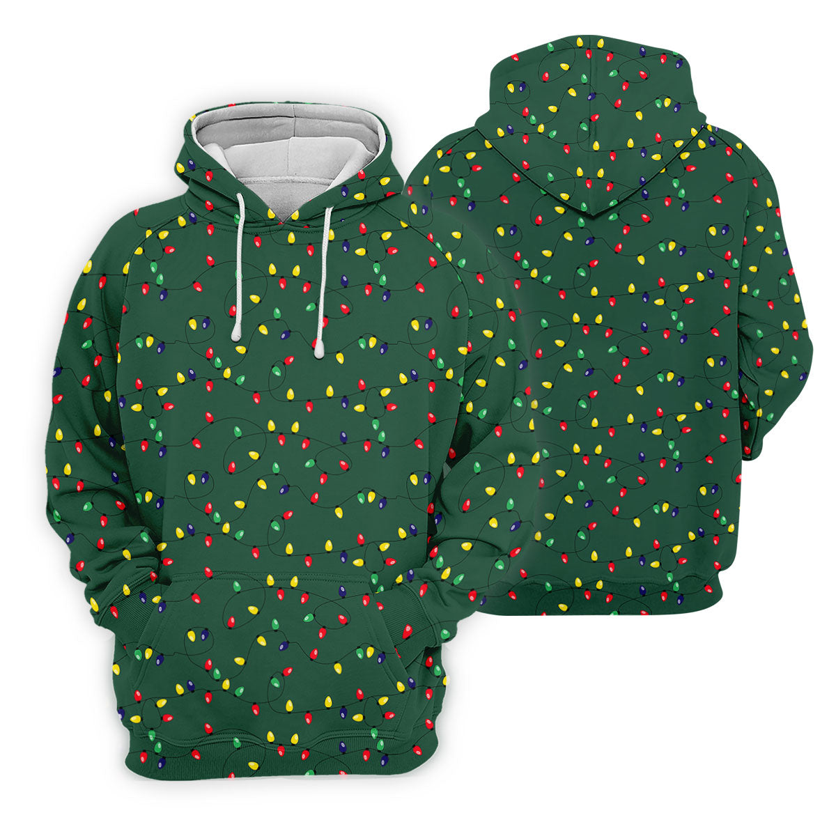 Christmas Colorful Lights Green Golf Shirt, Christmas Golf Shirt, Women's Golf Tops, Ladies Golf Shirts