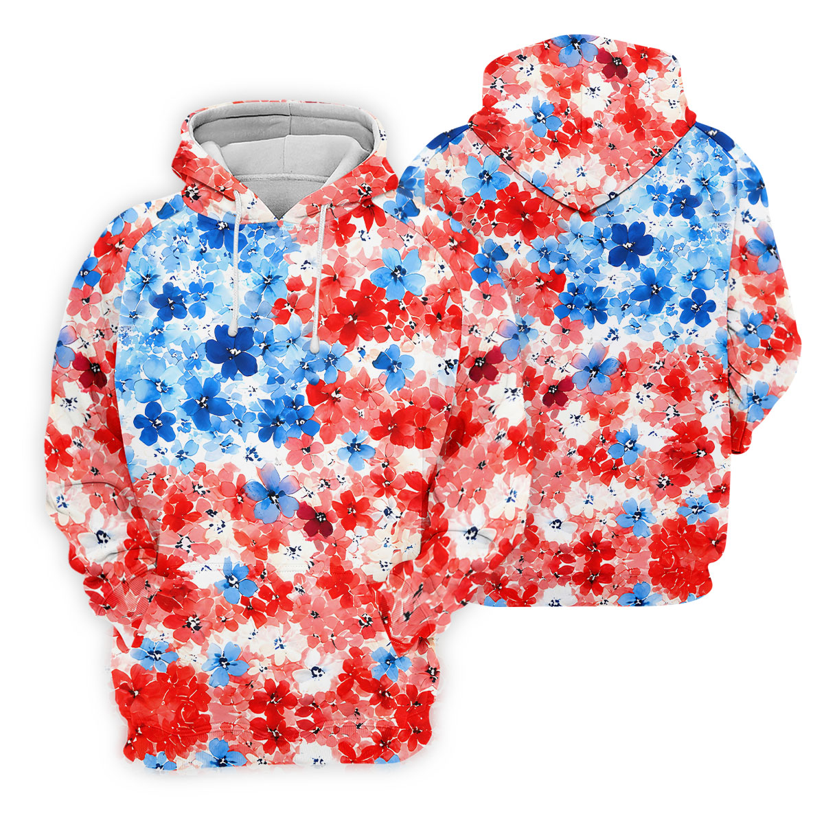 Red White Blue Hawaiian Golf Shirt, 250 Years Women's Golf Tops, Ladies Golf Shirts