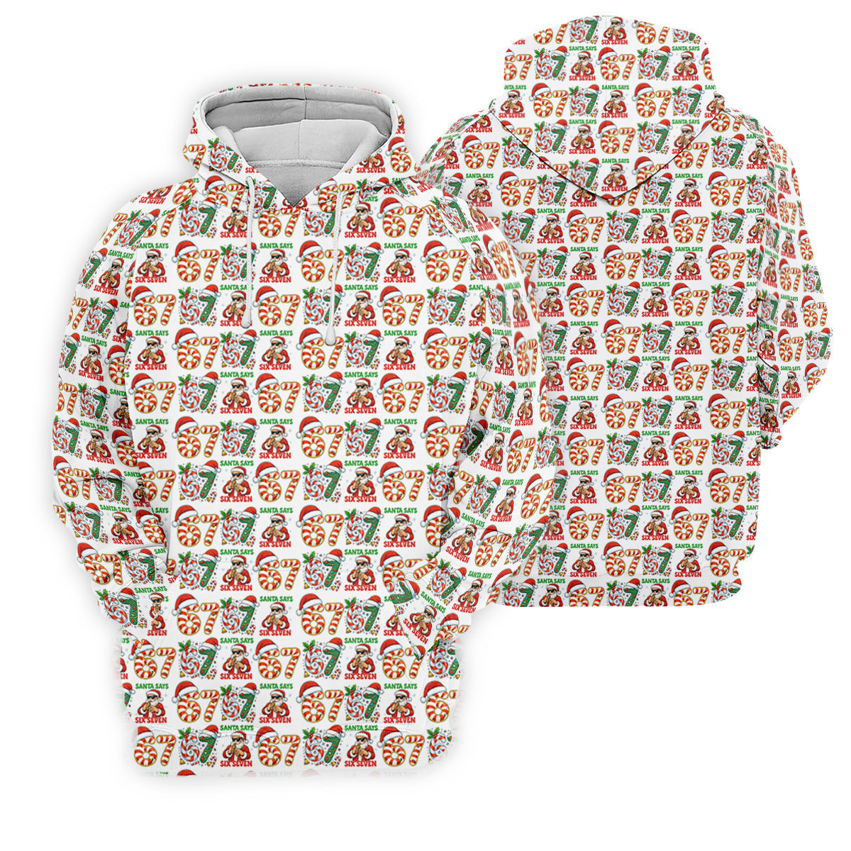 Santa Says Six Seven Funny Christmas Golf Tops For Women, Christmas Golf Shirt, Women Golf Apparel