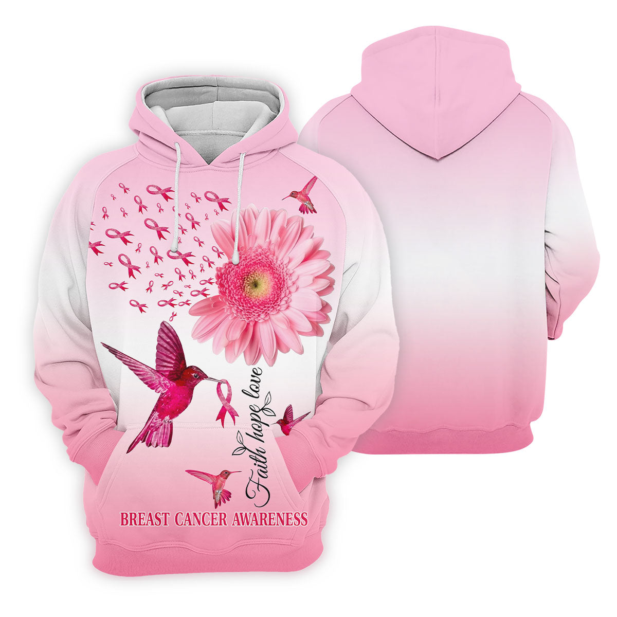 Faith Hope Love Breast Cancer Women's Golf Shirt, Breast Cancer Awareness Shirt, Pink Golf Shirt, Ladies Golf Shirt