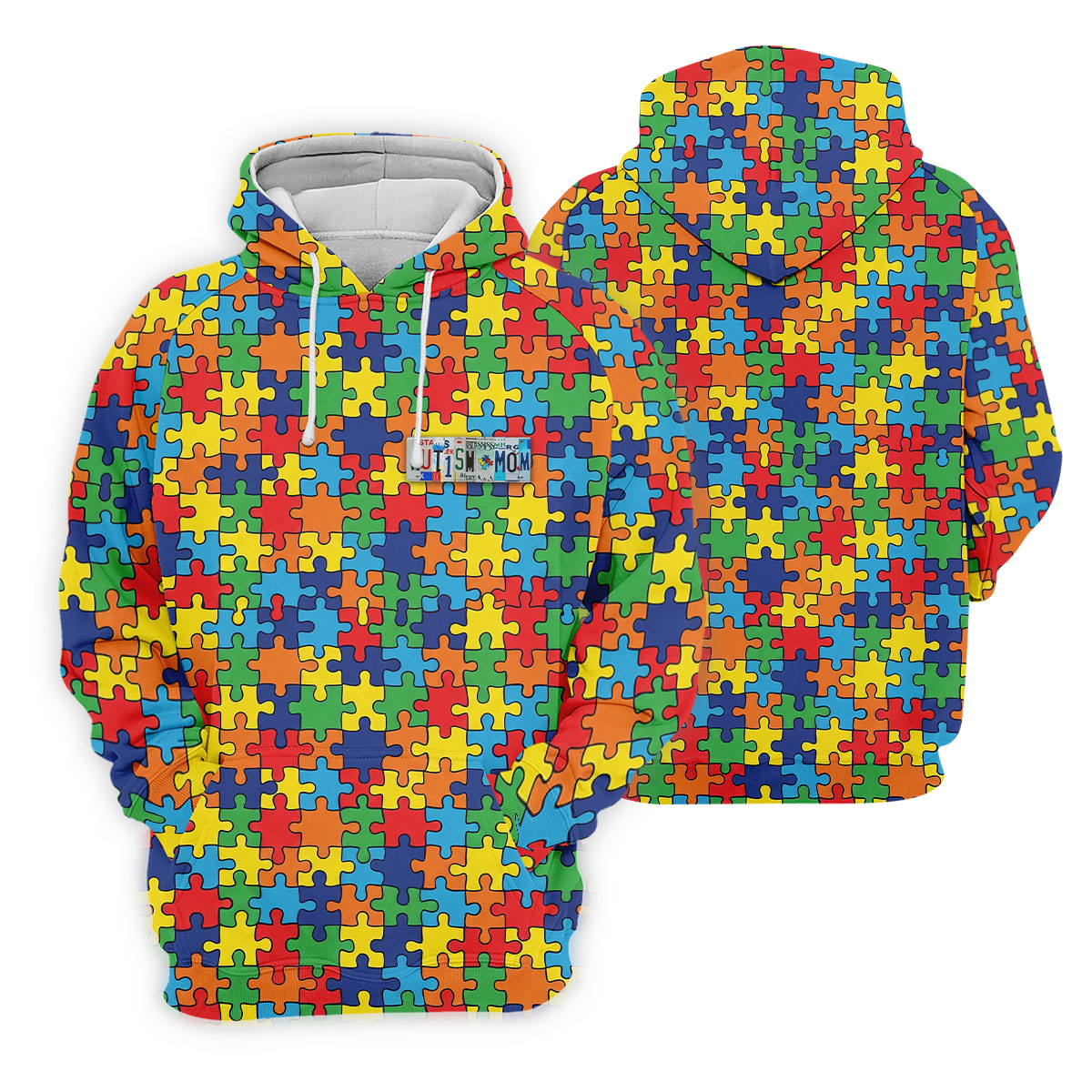 Autism Mom Colorful Puzzles Women's Golf Tops, Golf Shirt For Women, Unique Mother's Day Gifts