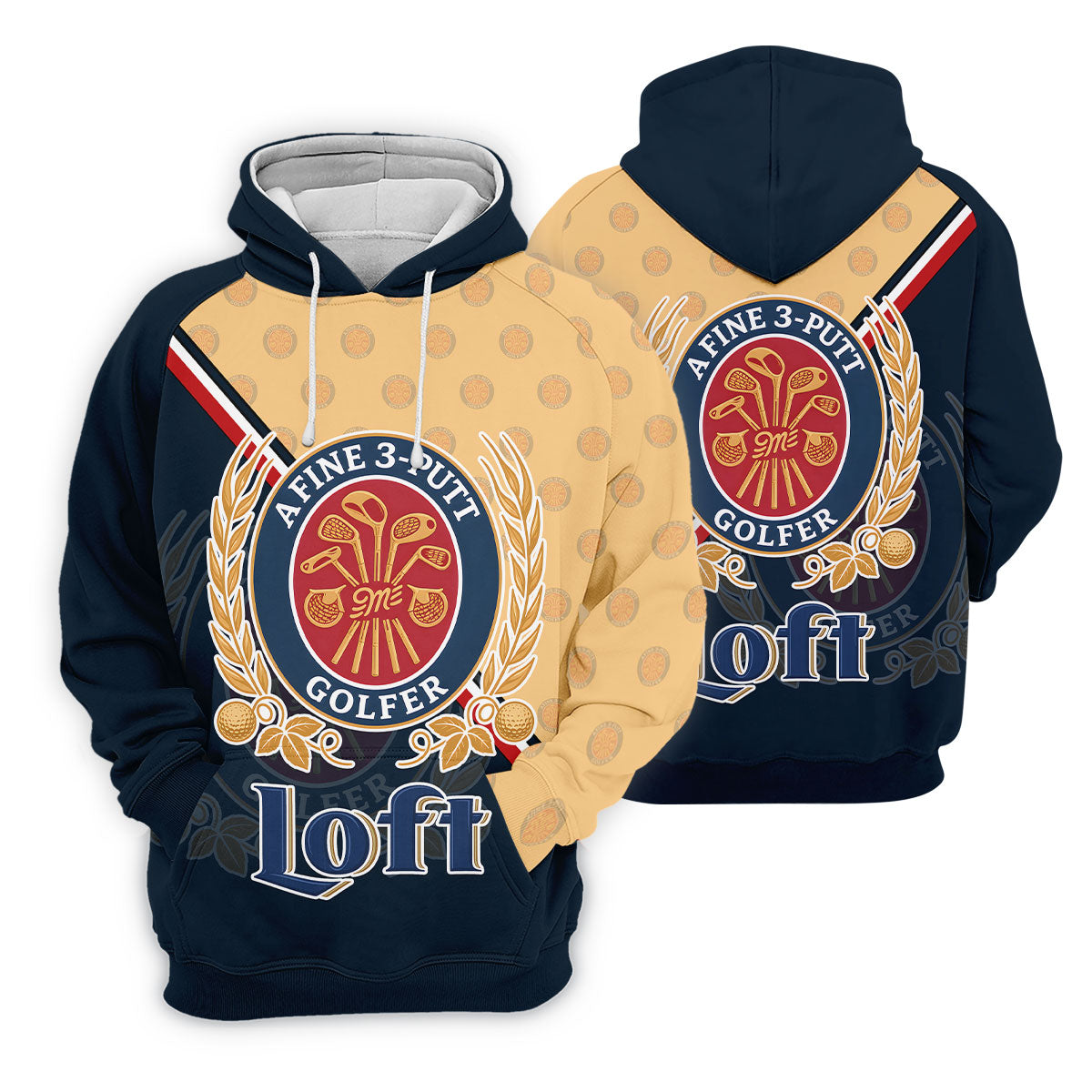 A Fine 3 Putt Golfer Badge Golf Shirt, Funny Golf Shirt, Hawaiian Golf Shirt, Long Sleeve Polo Shirts