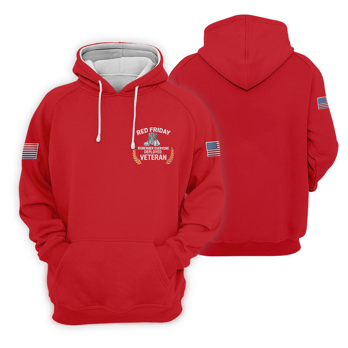 Red Friday Veteran Memorial 250 Years Golf Tops For Men, Patriotic Father's Day Golf Shirt