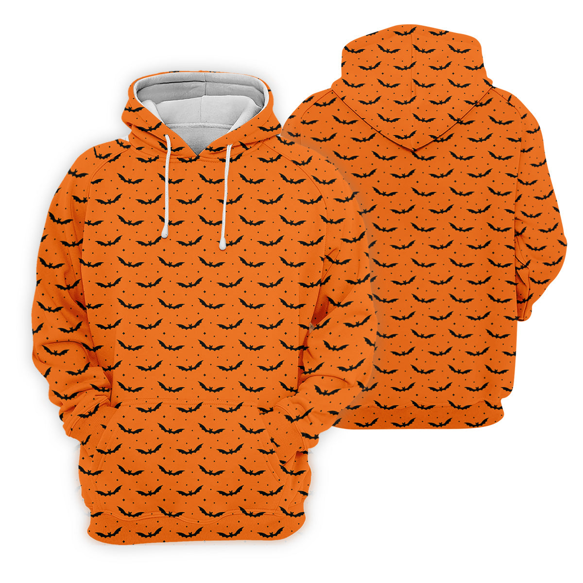 Spooky Bats Orange Halloween Golf Shirt, Ladies Golf Tops, Golf Gifts For Women, Golfing Apparel