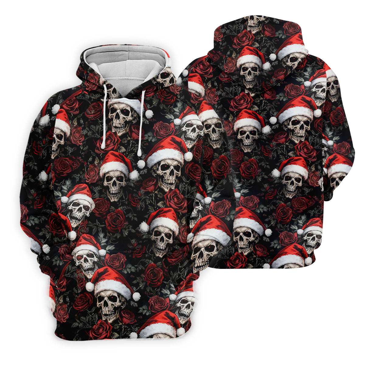 Vintage Skull And Roses Christmas Golf Shirt, Cool Golf Outfit, Ladies Golf Shirts, Women's Polo Shirt