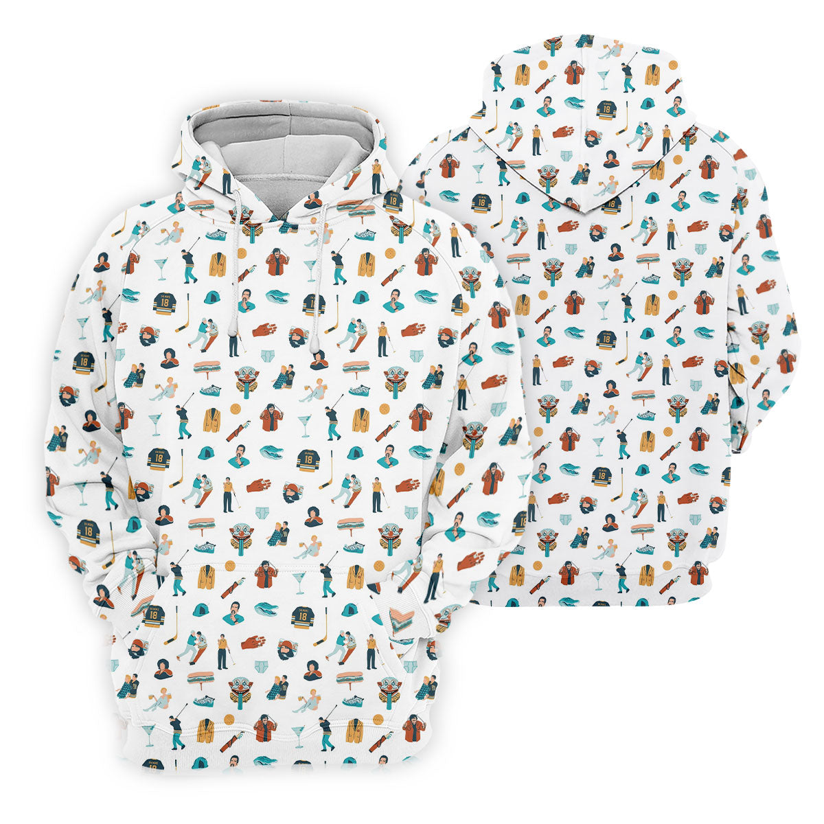 30th Anniversary Sport Movie Character White Golf Shirt, Fun Women's Golf Shirts, Ladies Golf Shirt