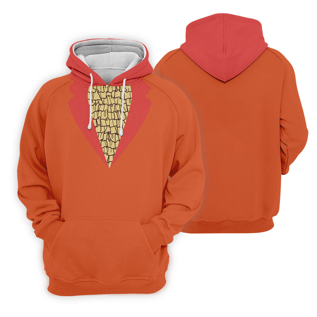 Orange Tuxedo Fun Women's Golf Shirts, Retro Golf Shirt, Ladies Golf Tops