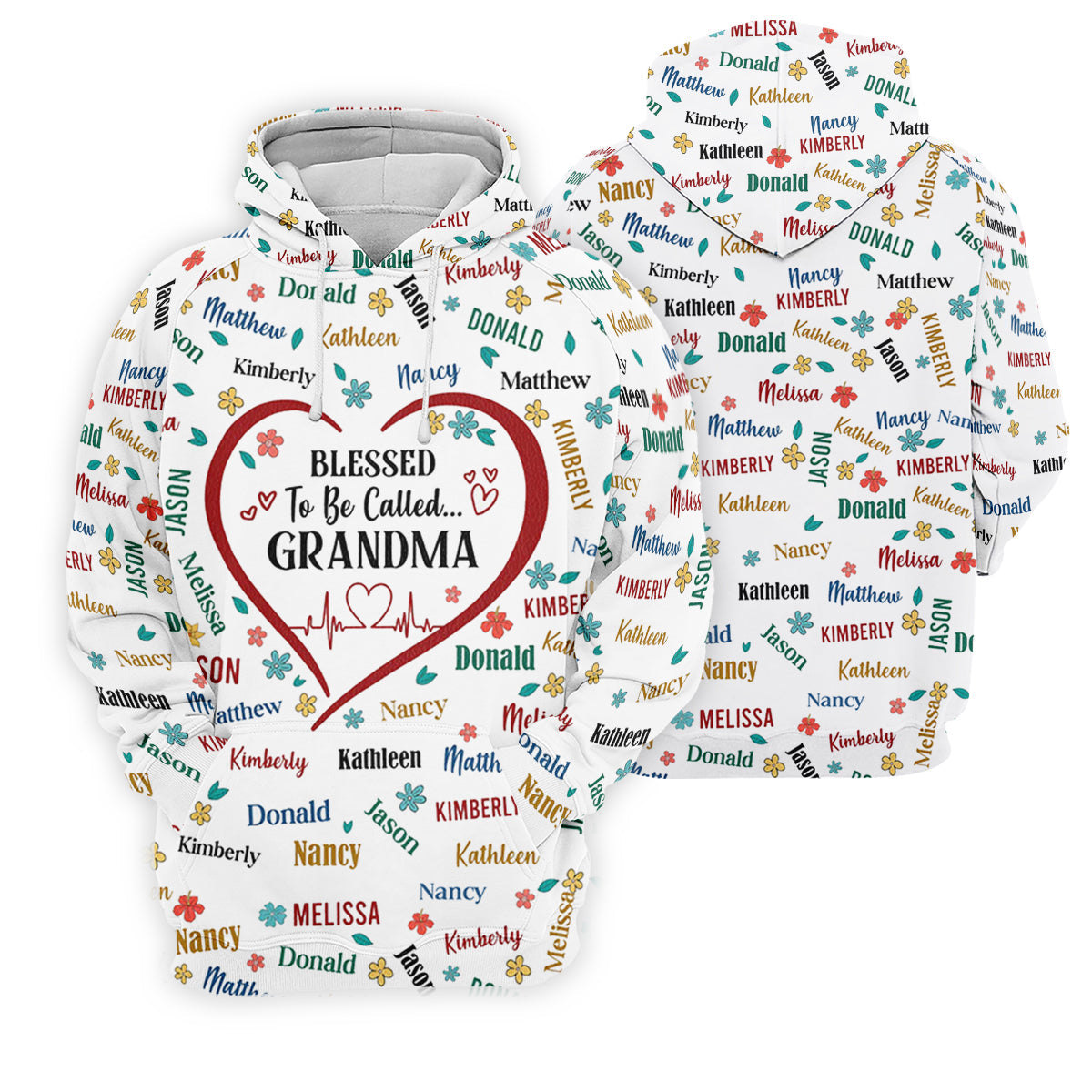 Blessed To Be Call Grandma Custom Name Women's Golf Tops, Cute Golf Outfit, Ladies Golf Polos, Golf Gift For Ladies