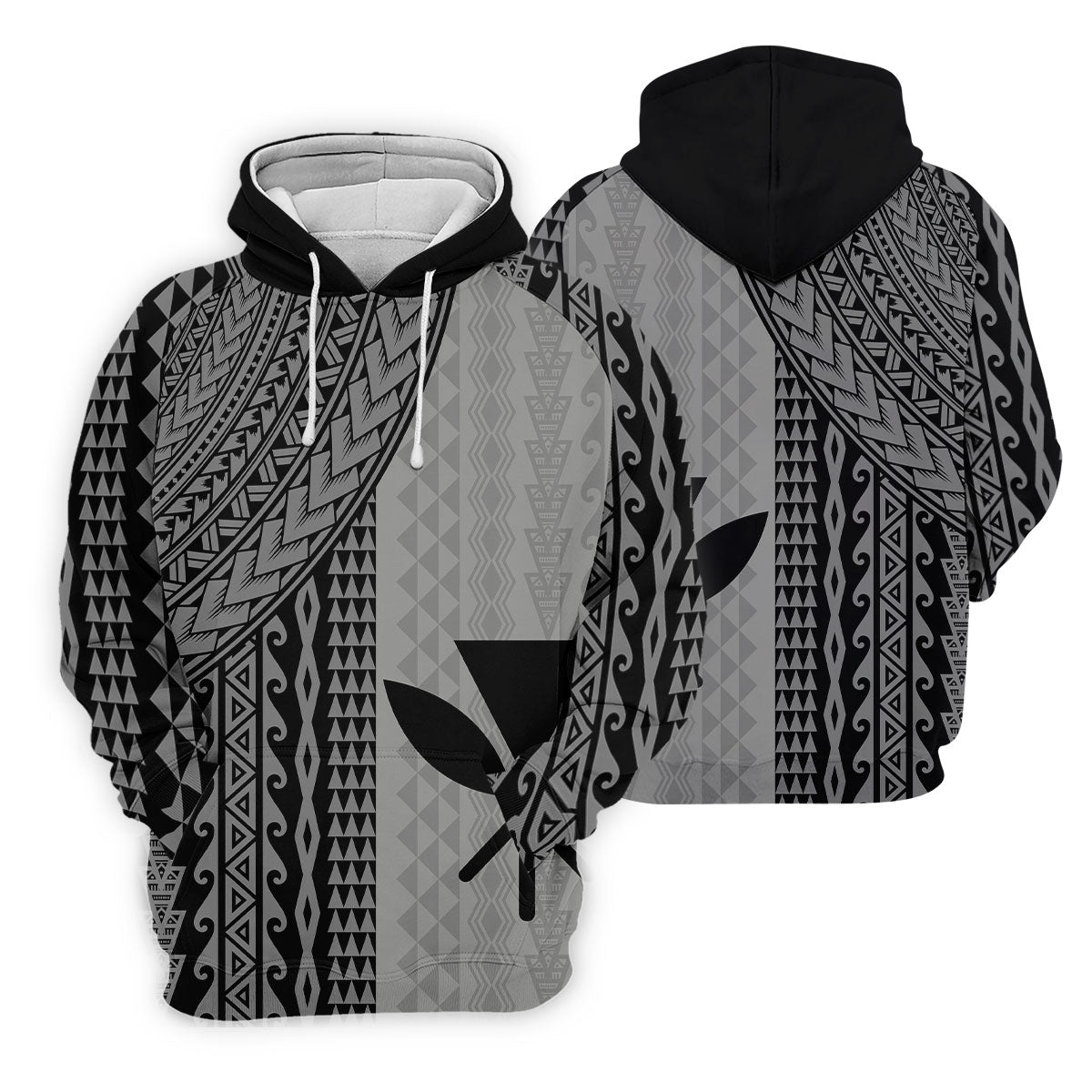 Polynesian Tribal Pattern Vintage Golf Shirt, Hawaiian Golf Shirt, Polo Shirts For Men