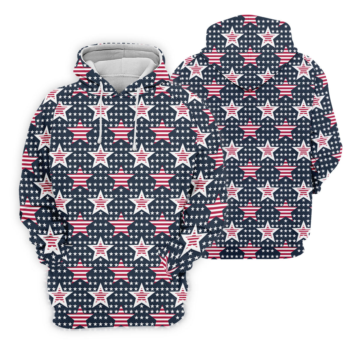 Red And White Stripe Stars Seamless Pattern 250th Anniversary Golf Shirt For Women, Patriotic Golf Shirt