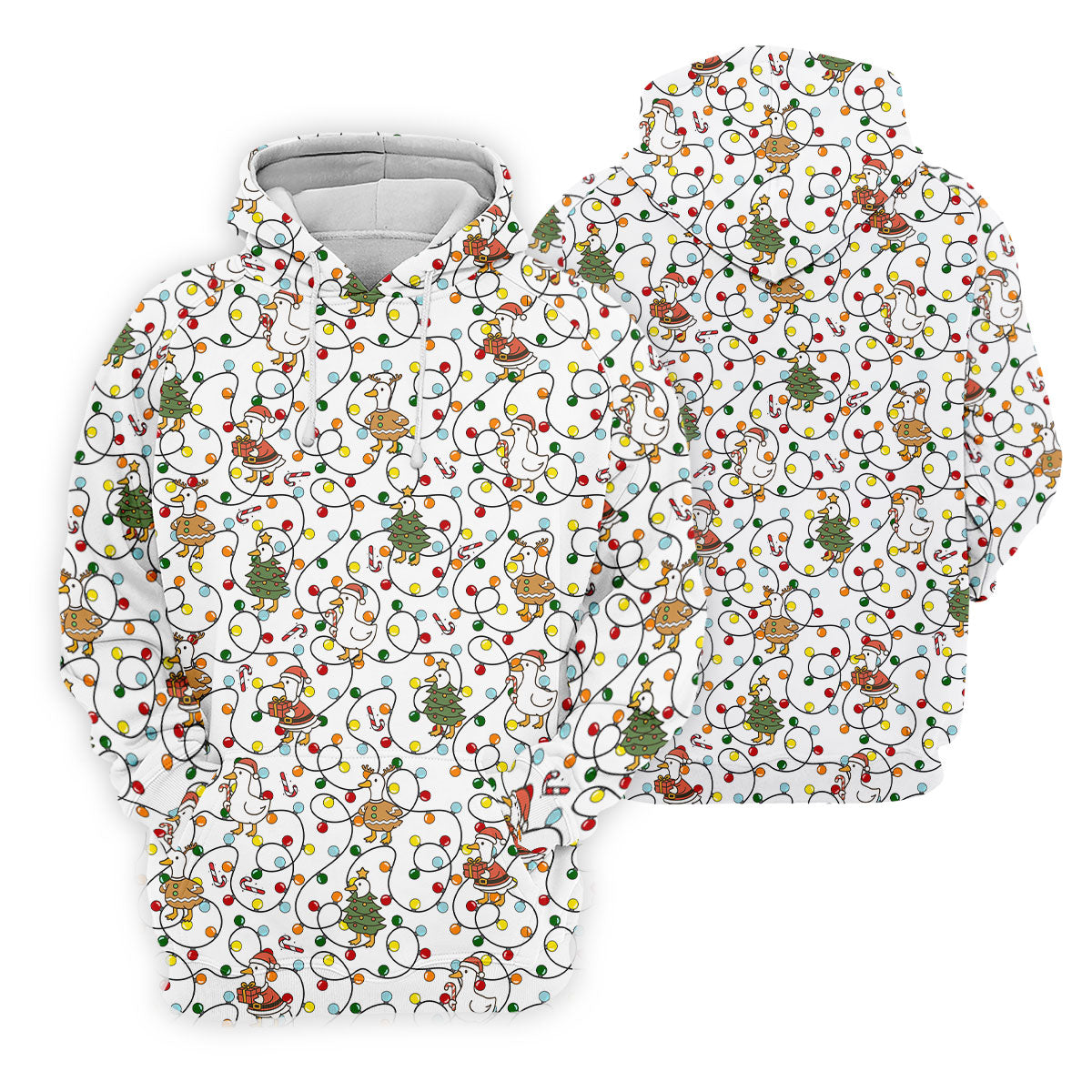 Funny Duck Merry Xmas White Golf Shirts, Christmas Golf Shirt, Golf Gifts For Women, Fun Golf Shirt