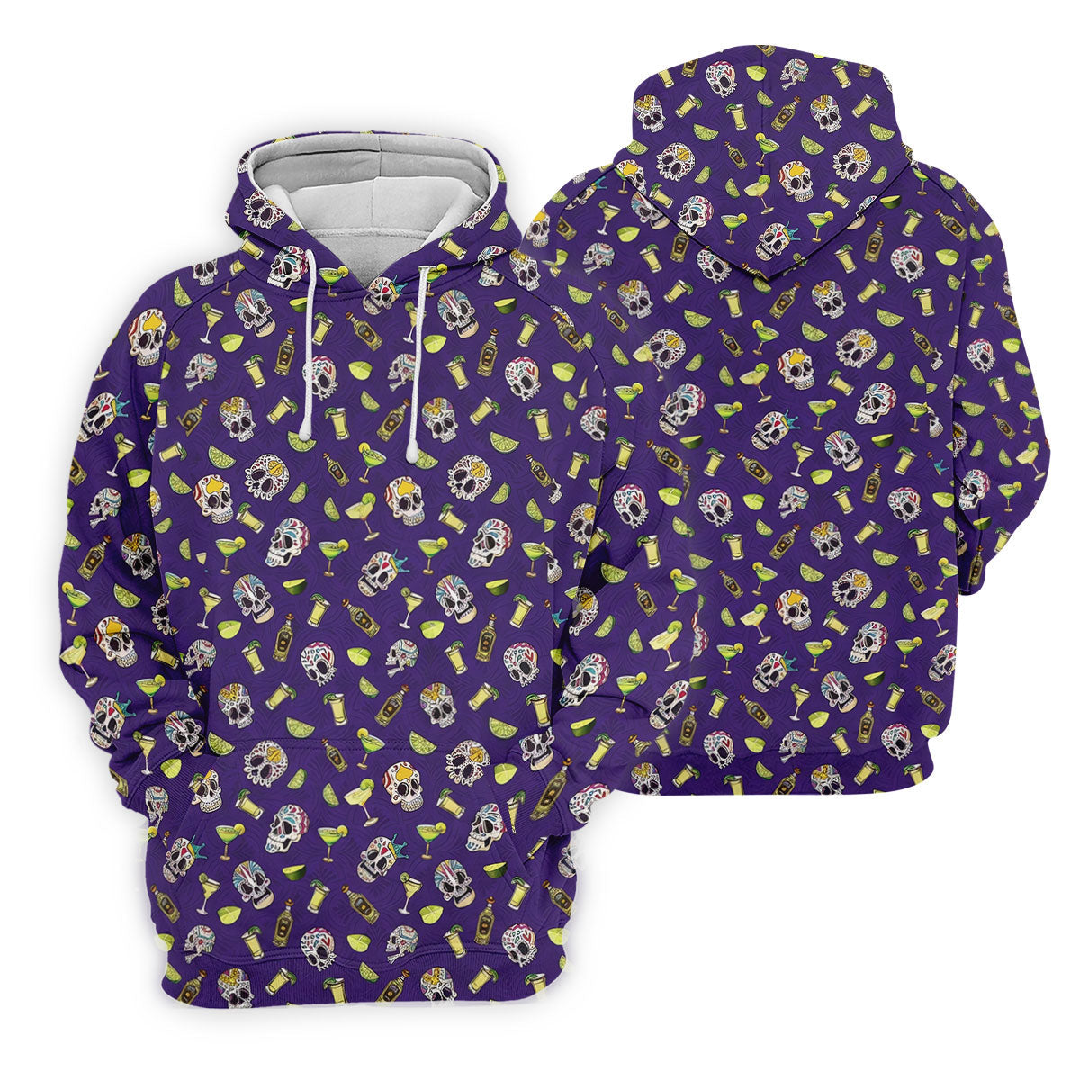 Decorated Sugar Skulls Cinco De Mayo Celebration Fiesta Themed The Purple Haze Golf Shirt For Women