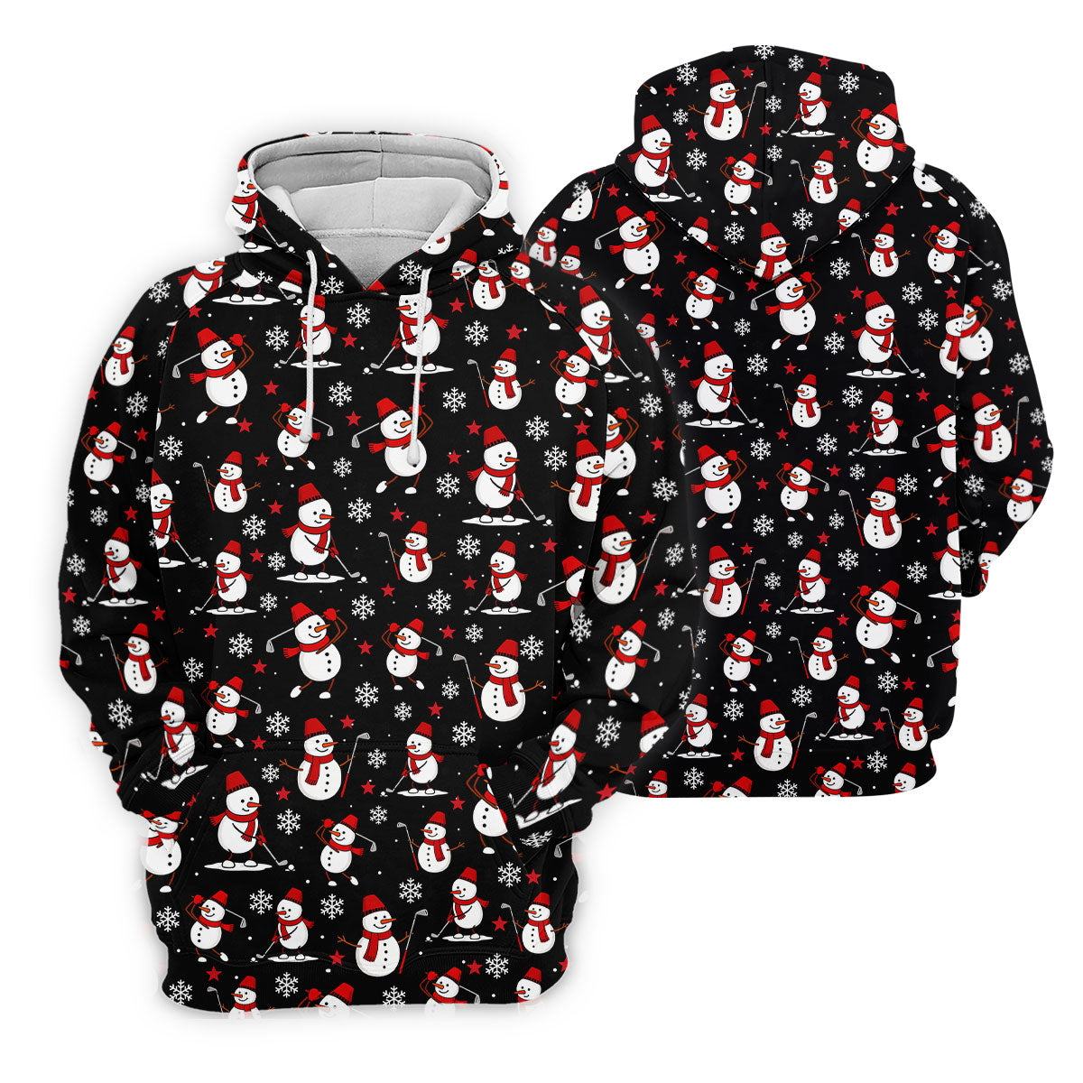 Cute Snowman Golf Pose Black Golf Shirt, Christmas Golf Shirt, Ladies Golf Shirts, Golf Gifts For Women