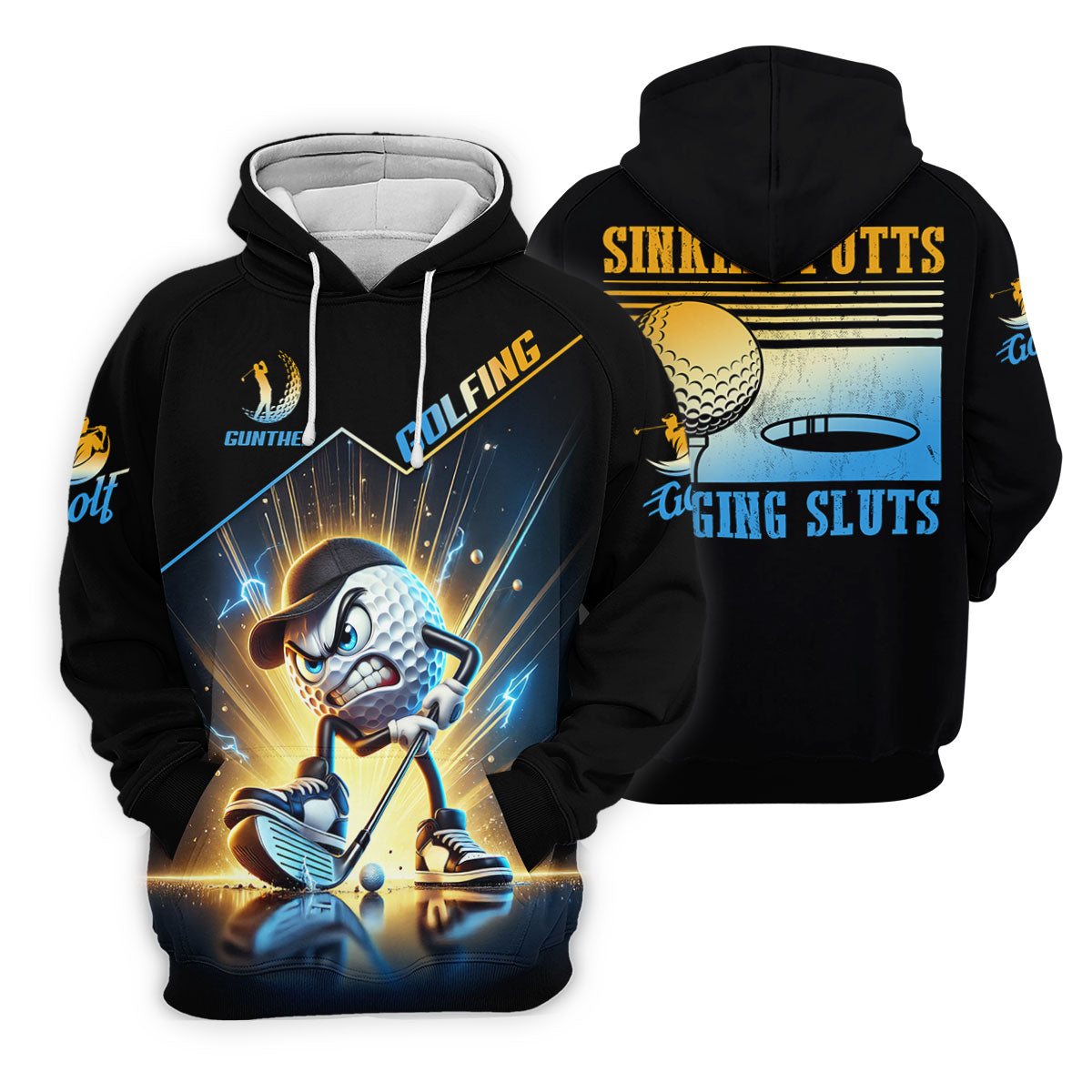 Sinking Putts Banging Sluts Fun Golf Shirt, Women Golf Top, Golf Shirt For Women, Ladies Golf Shirts