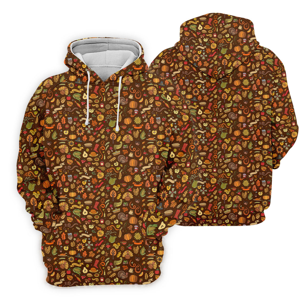 Turkey Pumpkin Funny Golf Shirts Women, Brown Golf Shirt, Thanksgiving Day Gifts, Ladies Golf Polos