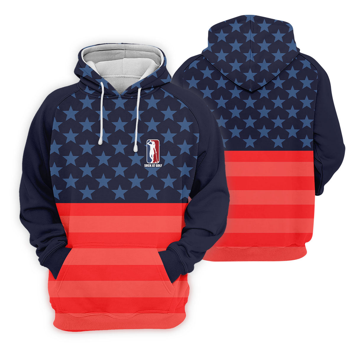 Funny Suck At Golf Drunk Golfer Golf Shirt For Women, Patriotic 4th Of July Golf Shirt