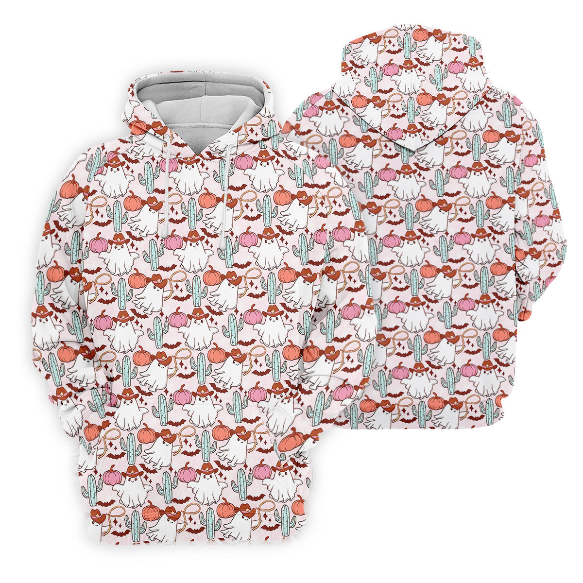 Cowgirl Ghost Howdy Halloween Fun Women's Golf Shirts, Cute Golf Outfit, Ladies Golf Polos