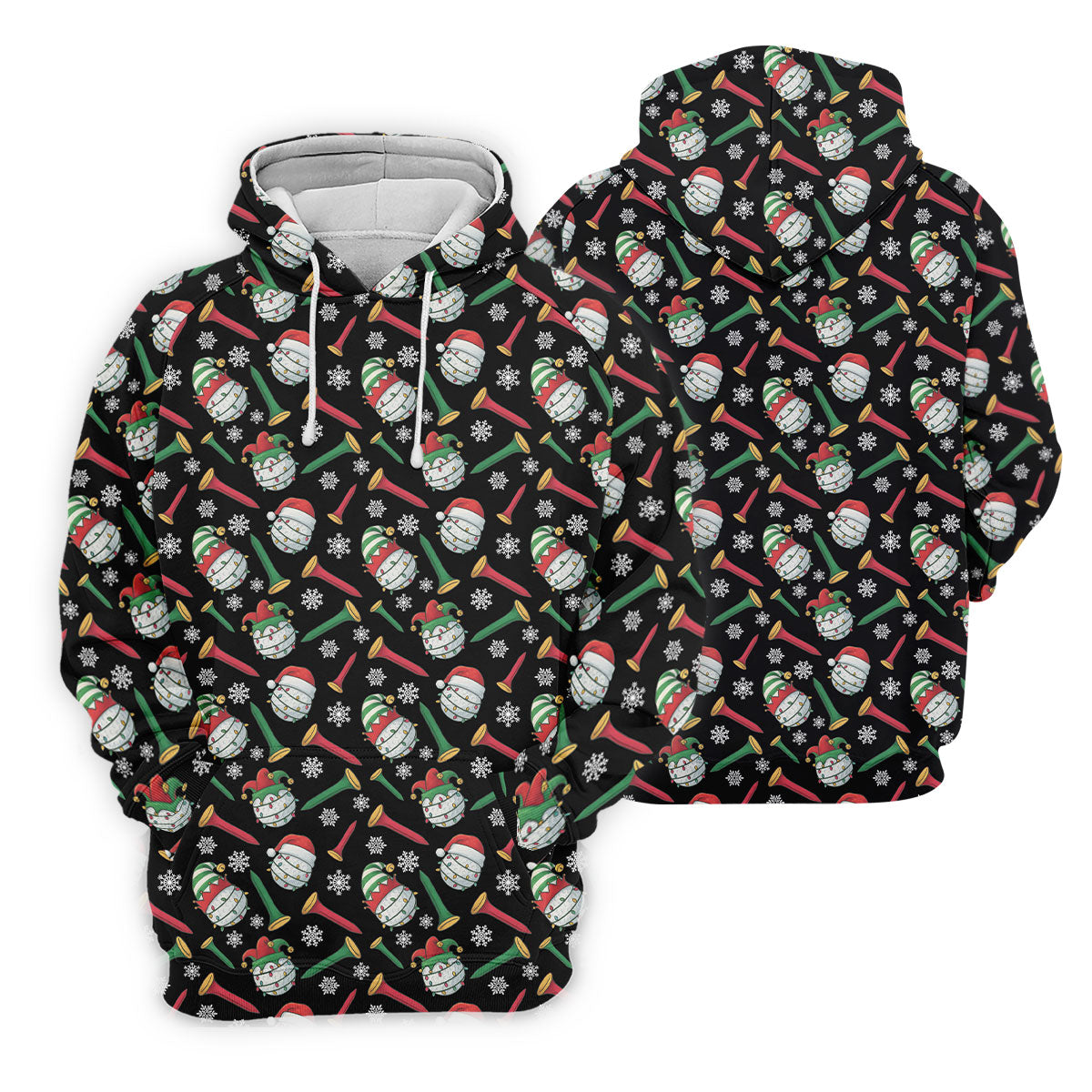 Funny Golf Ball Christmas Golf Shirt, Women's Golf Tops, Ladies Golf Shirts, Christmas Golf Gift