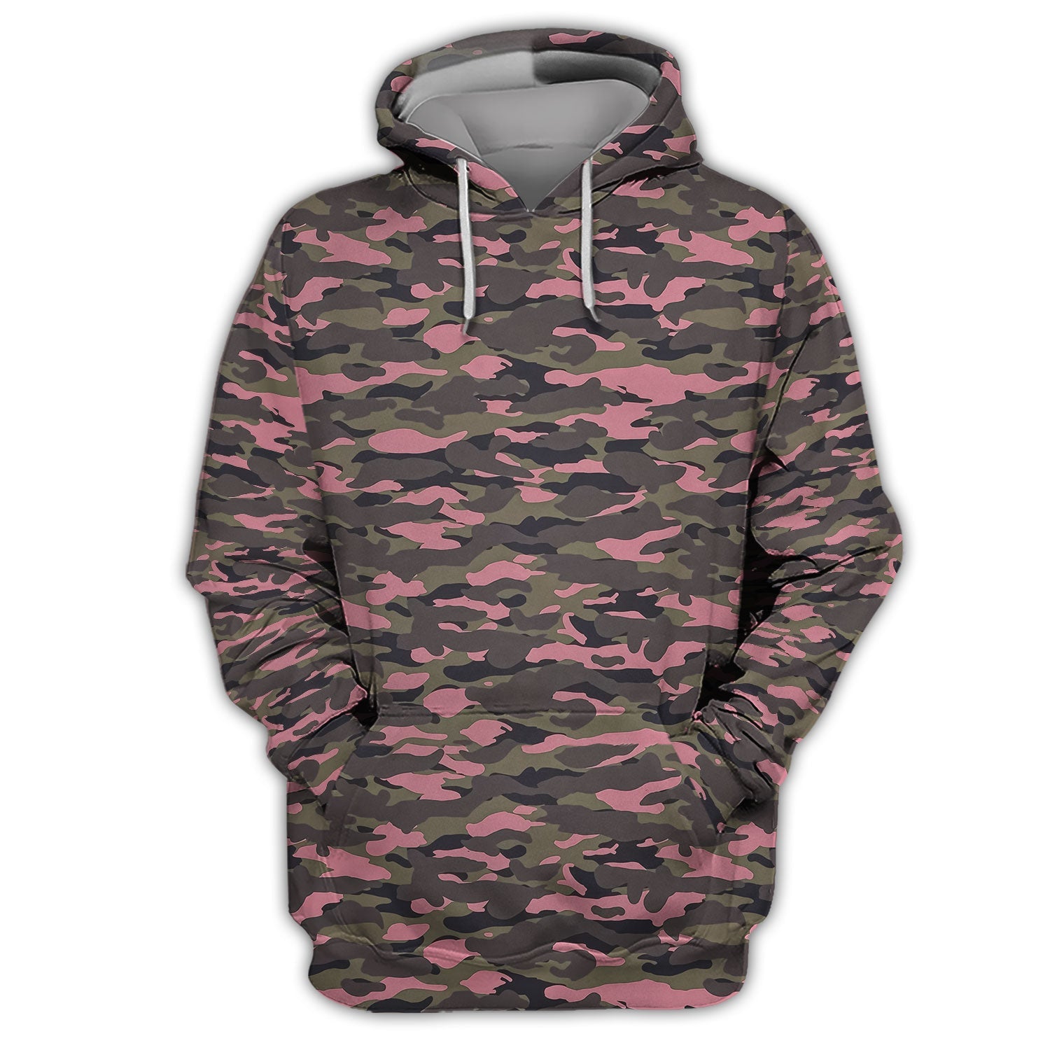 Pink Camo Pattern Golf Shirt, Crazy Golf Polos For Golfer, Men Golf Gift