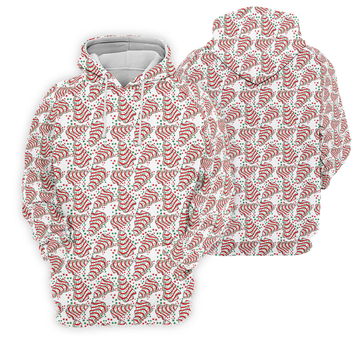 Christmas Tree Cakes White And Red Women's Golf Tops, Christmas Golf Shirt, Ladies Golf Shirts