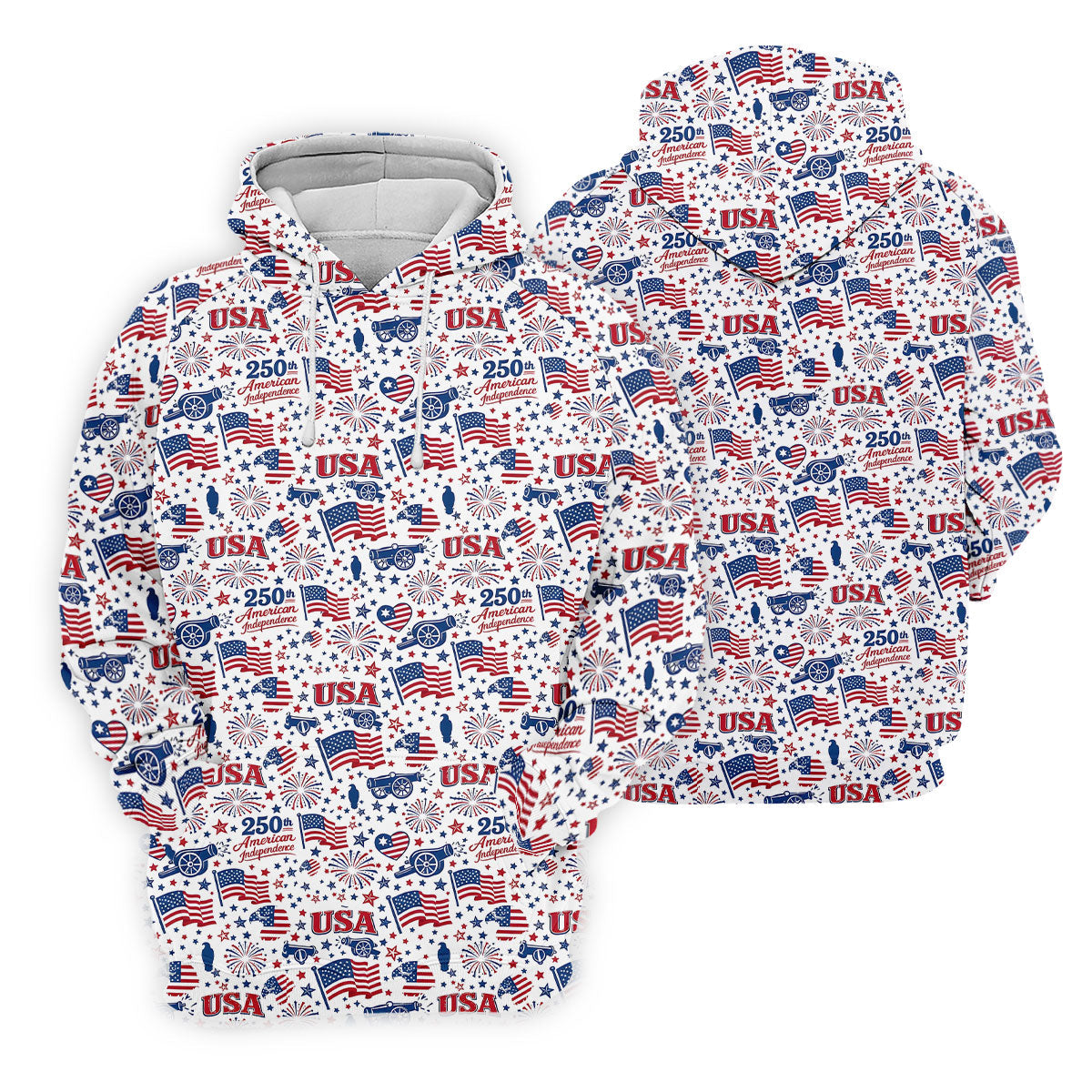 250th American Independence Red White Blue Ladies Golf Tops, Patriotic 4th Of July Golf Shirt For Women