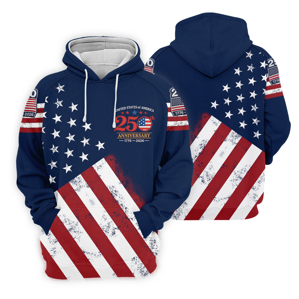 USA 250th Anniversary American Flag Golf Shirt, 4th Of July Golf Shirt For Women