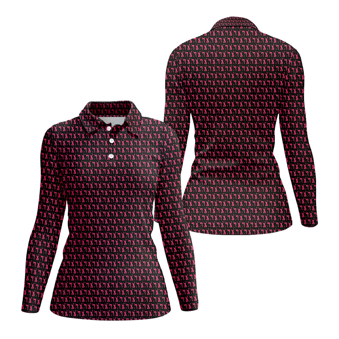 Body Art Pattern Golf Polos, Funny Golf Shirt, Crazy Golf Shirts For Men