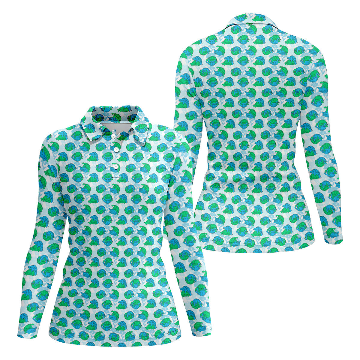 Funny Turtle Naughty Position Women's Golf Tops, Valentines Golf Gift, Golf Gift For Ladies