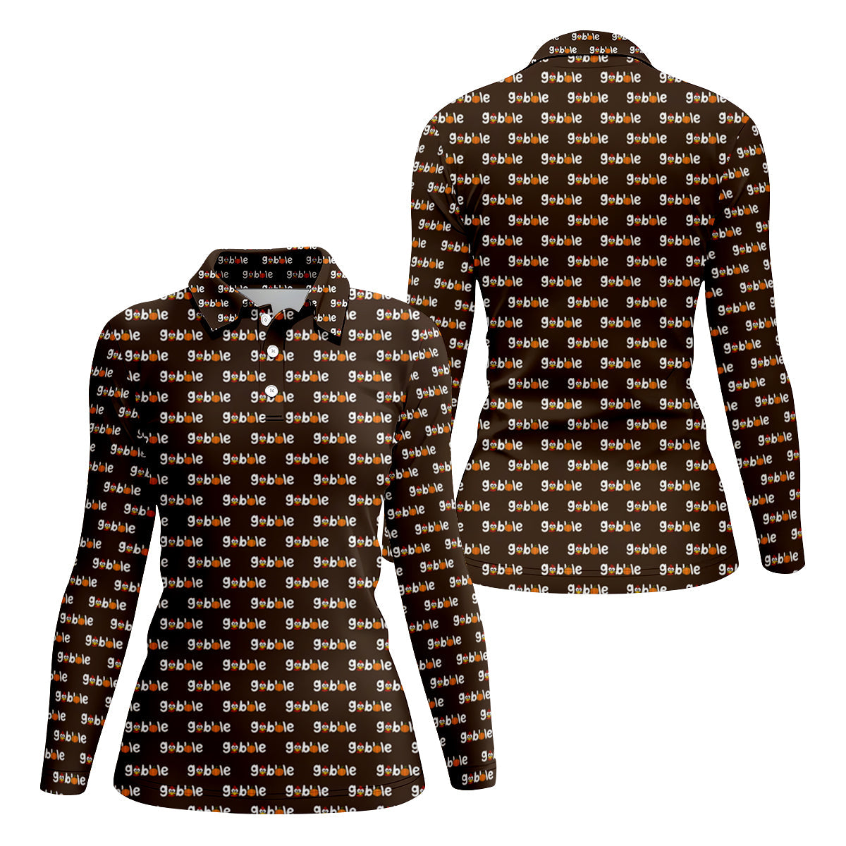 Gobble Turkey Thanksgiving Holiday Ladies Golf Tops, Women Golf Top, Golf Gift For Ladies