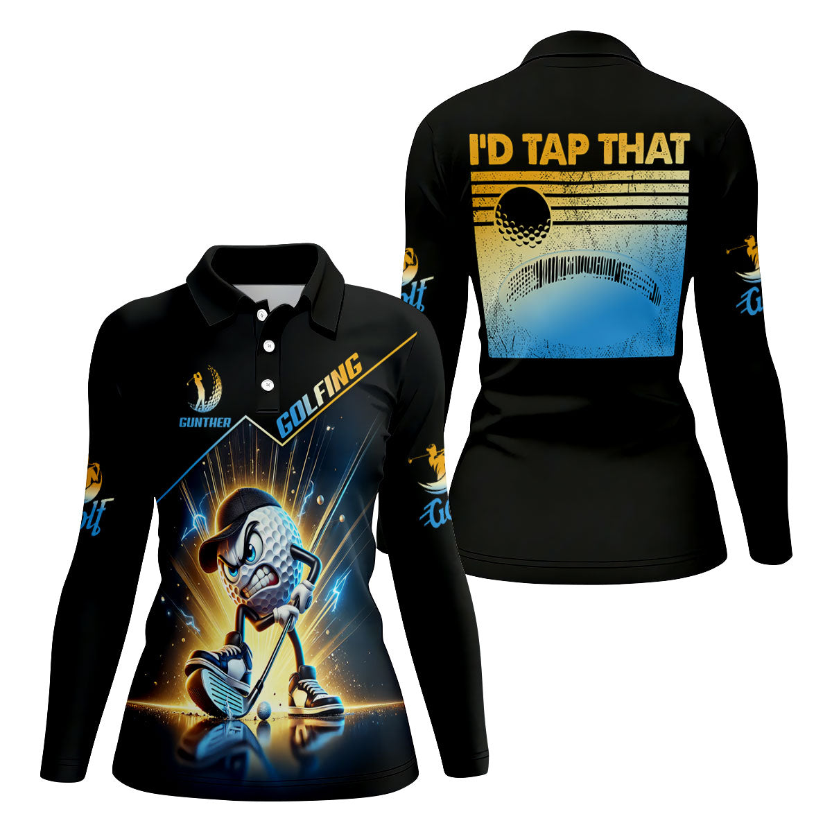 I'd Tap That Fun Golf Shirt, Women Golf Top, Golf Shirt For Women, Ladies Golf Shirts