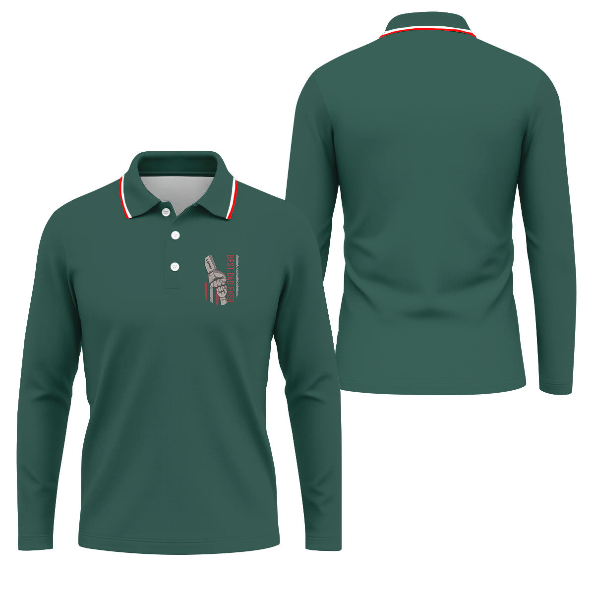 Best Dad Ever Father's Day Golf Shirt, Golf Gift For Dad, Golf Shirts For Men