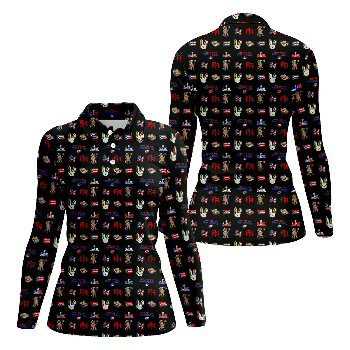 Here For The Benito Bowl Football Theme Black Polo Shirt Womens, American Football League Gift Ideas For Football Fans