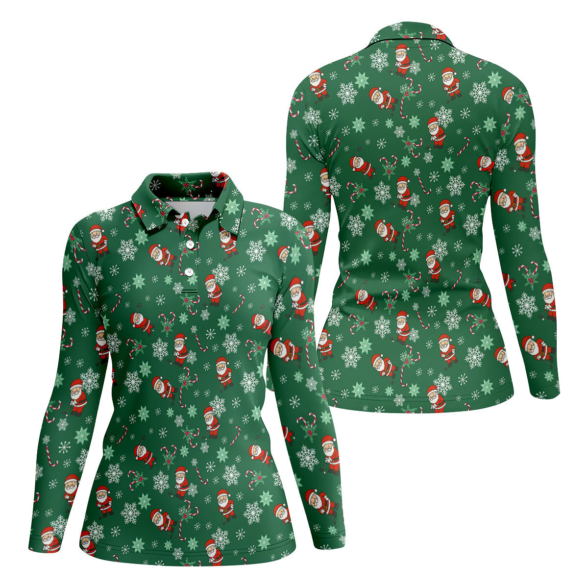 Hood Crew Merry Christmas Funny Print Golf Shirt, Christmas Golf Shirt, Golf Gifts For Women, Fun Golf Shirt