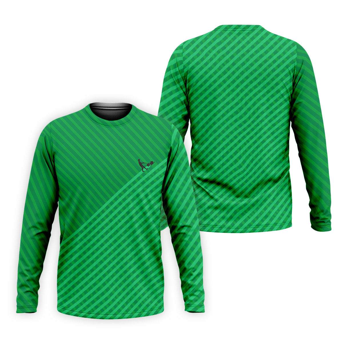 Lawn Mower Green Cross Stripe Father's Day Golf Shirt, Polo Shirts For Men, Golf Gift For Dad
