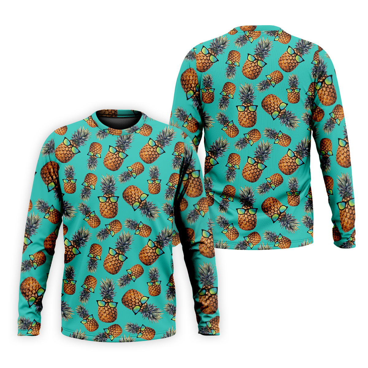 Cool Pineapple Tropical Theme Hawaiian Golf Shirt, Polo Shirts For Men, Golfing Apparel