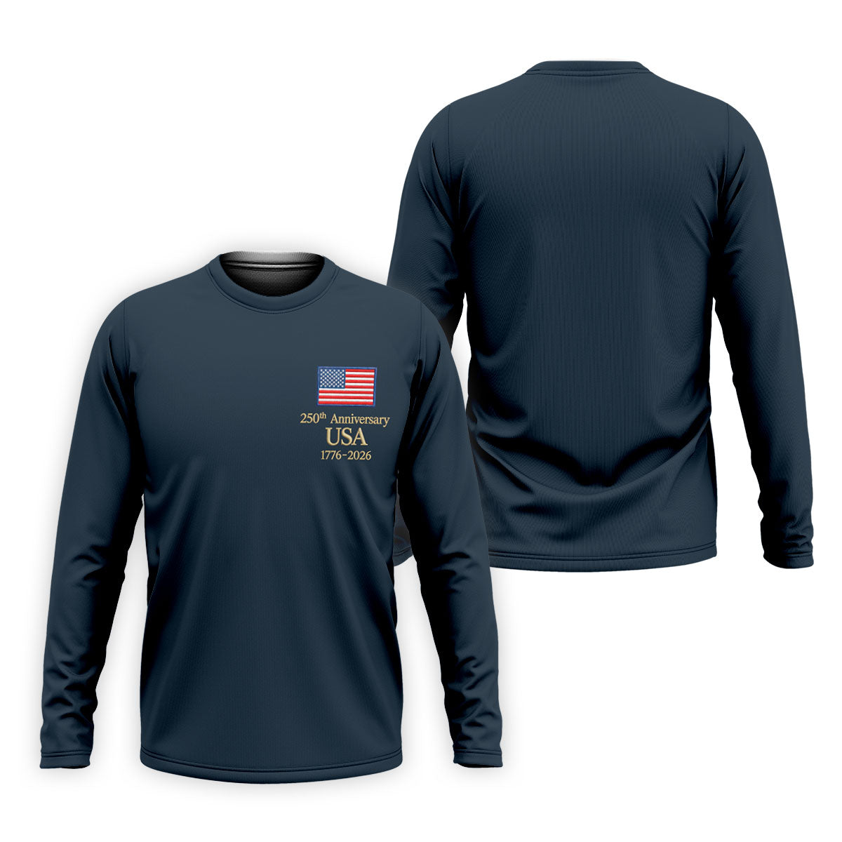 250th Anniversary USA Flag Logo 4th Of July Golf Shirt, Vintage Patriot Golf Shirts For Men