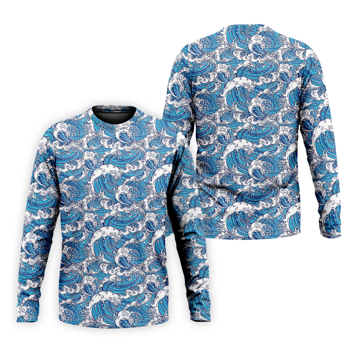 Japanese Wave Art Hawaiian Golf Shirt, Summer Ocean Men's Golf Shirt, Polo Shirts For Men