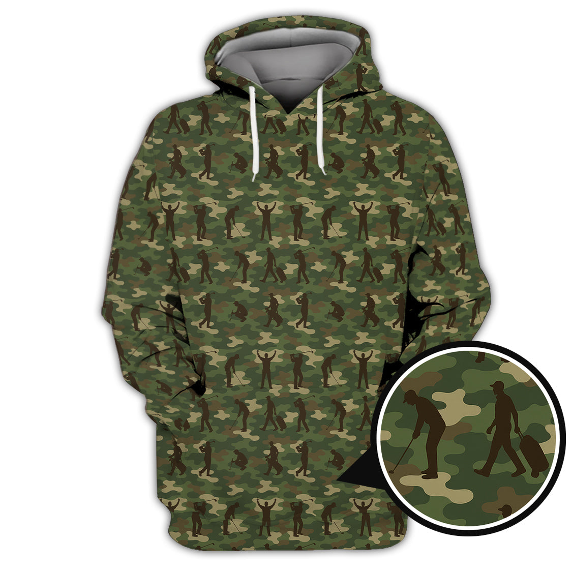 Camo Golf Shirt For Golfer, Camo Polo Shirt, Pattern Golf Shirt For Veteran, Golf Gift For Men