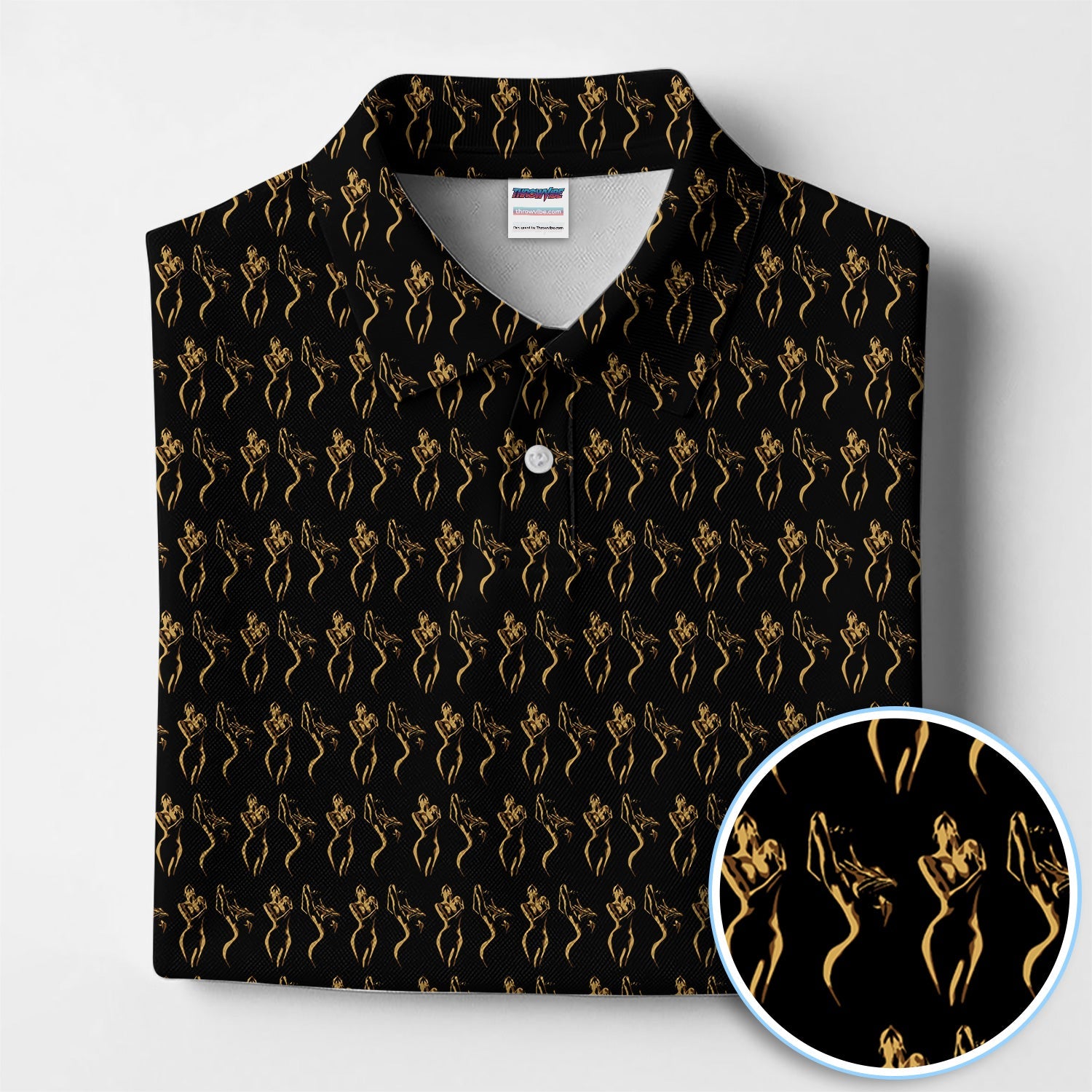 Sexy Pattern Golf Polos, Crazy Golf Shirt For Golfer, Golf Gift For Men