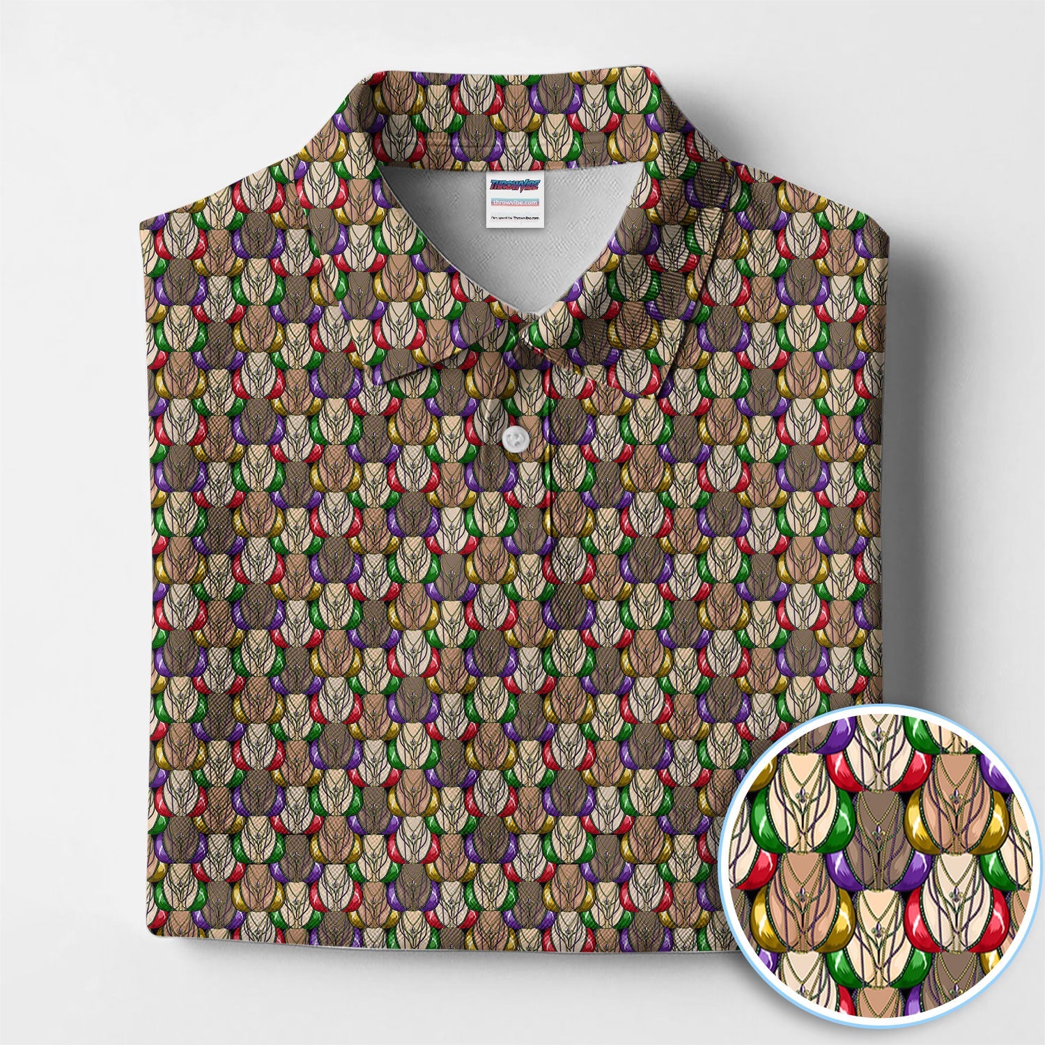 Funny Pattern Golf Polos, Crazy Golf Shirt For Men, Golf Gift For Golfer