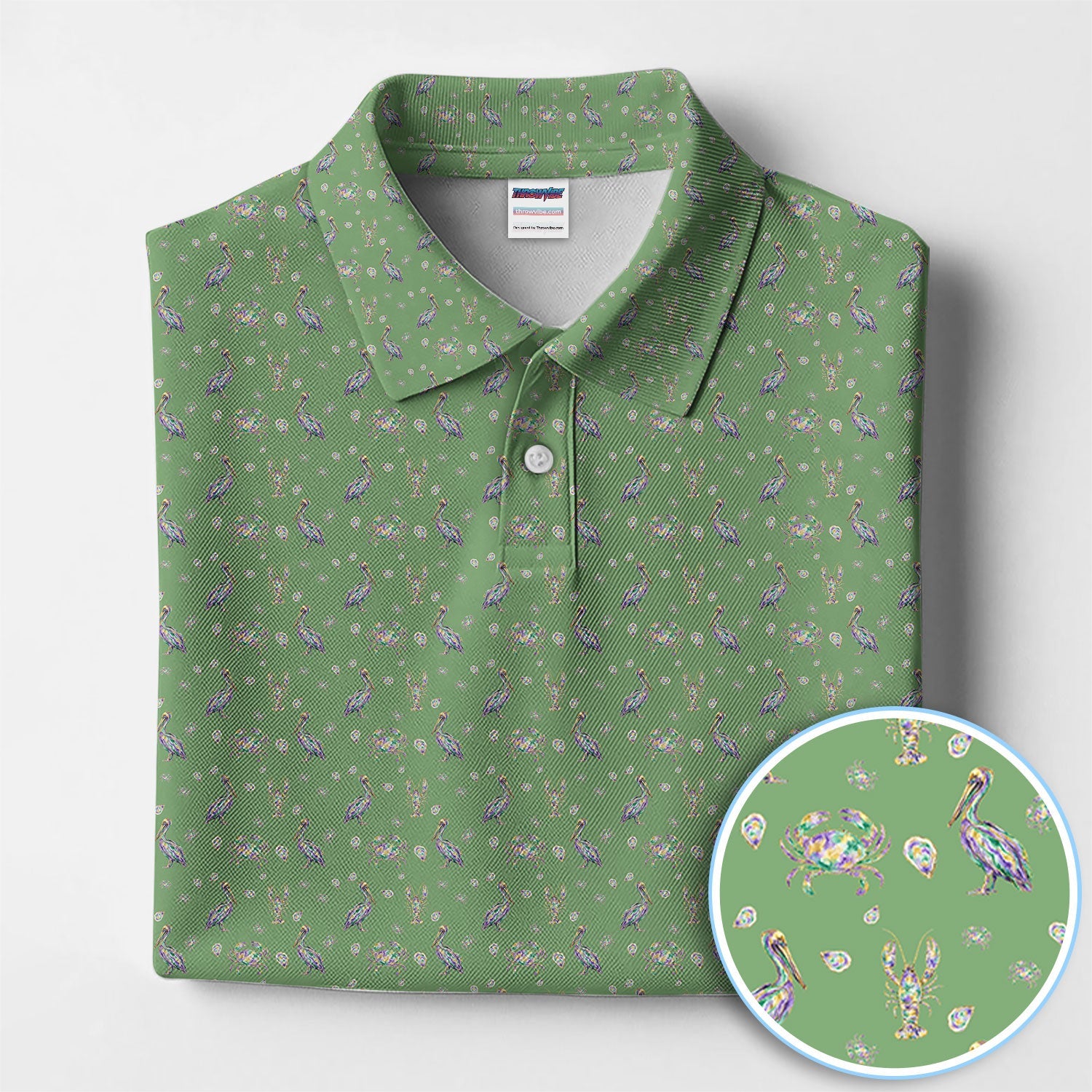 Crazy Mardi Gras Golf Polos For Golfer, Funny Holiday Pattern Golf Shirt, Golf Gift For Men