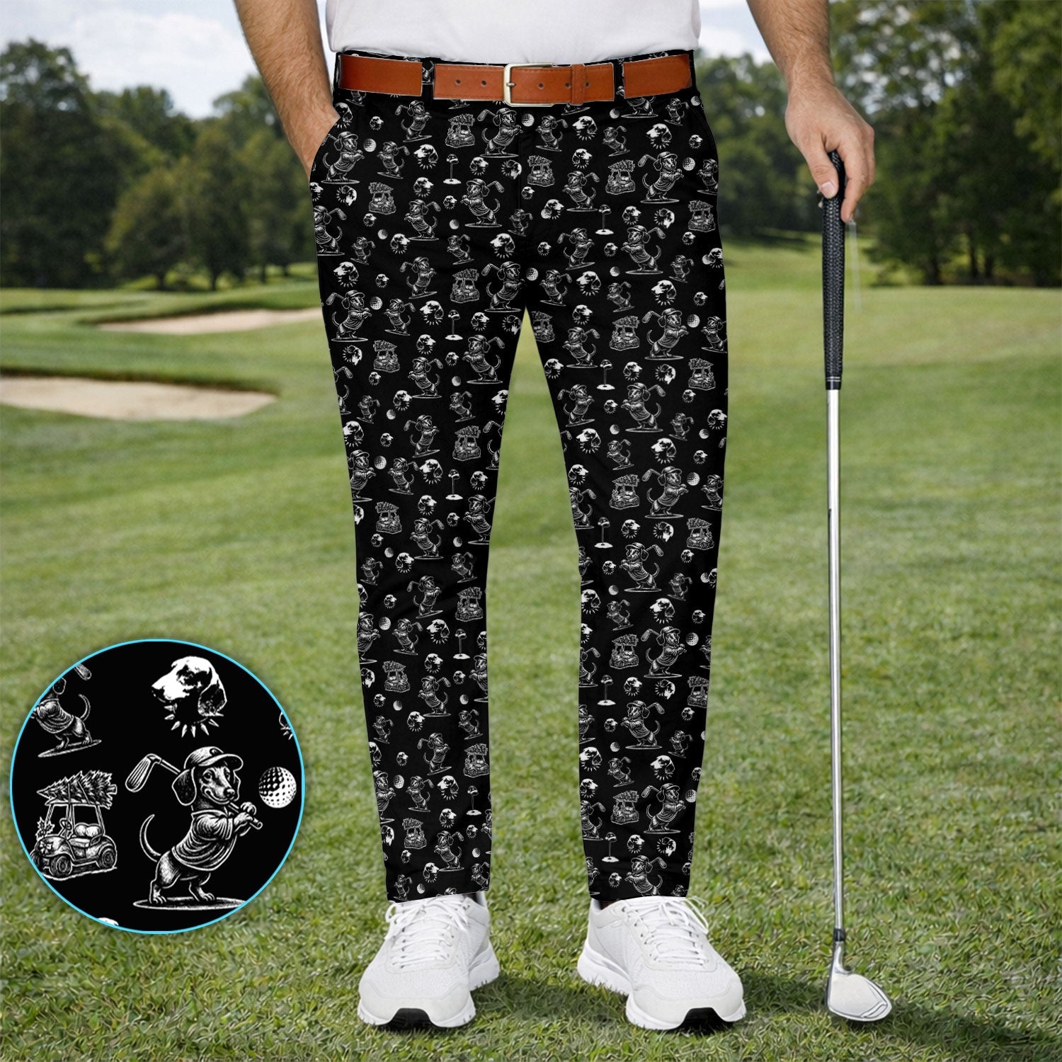 Dachshund Pattern Golf Set For Men, Funny Golf Set, Golf Gift For Golfer