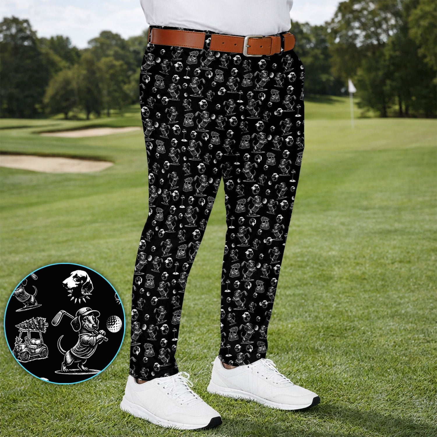 Dachshund Pattern Golf Set For Men, Funny Golf Set, Golf Gift For Golfer