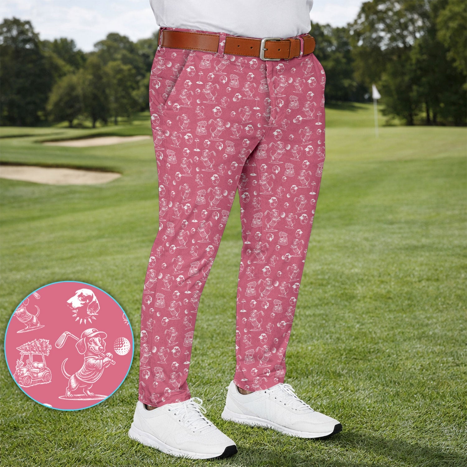 Dachshund Pattern Golf Set For Men, Funny Golf Set, Golf Gift For Golfer